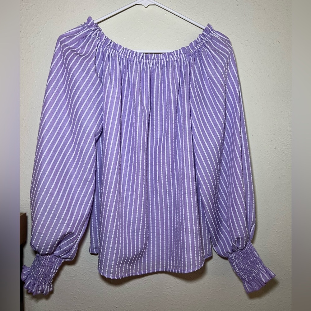 Colorful top from a boutique.